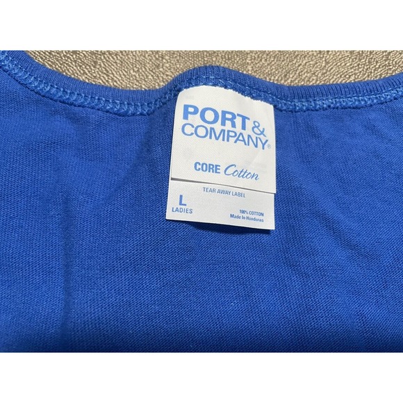 Conway Boxcar Women’s Large L Tank Top Blue Stanwood, Washington Graphic - Picture 3 of 4